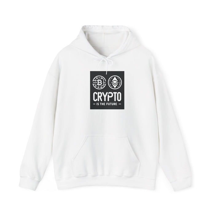 Crypto Is The Future Unisex Hooded Sweatshirt - Perfect for Tech Enthusiasts