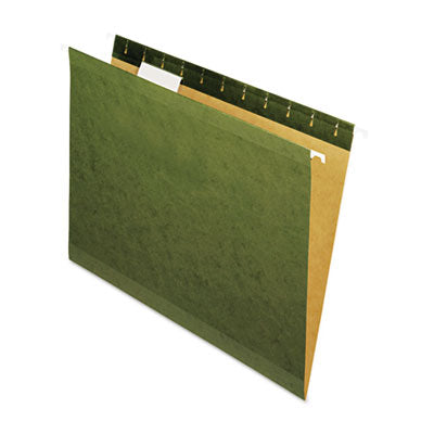 Universal 24115 Reinforced Recycled Hanging Folder, .2 Cut, Le