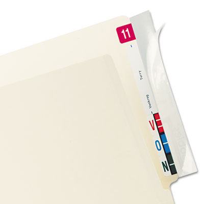 Tabbies 68386 Protector End Tab Folder 8x2 Clear 100/PK