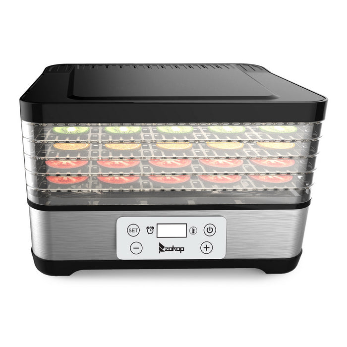 Food Fruit Dehydrator with 5pcs Movable Trays Large Drying Capacity