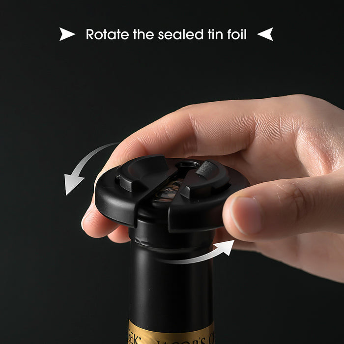 Electric Wine opener set Wine Gift Set,4 in 1 set,Includes Stainless Steel Electric wine opener,Pourer,Vacuum stopper,Foil cutter&Charging Line