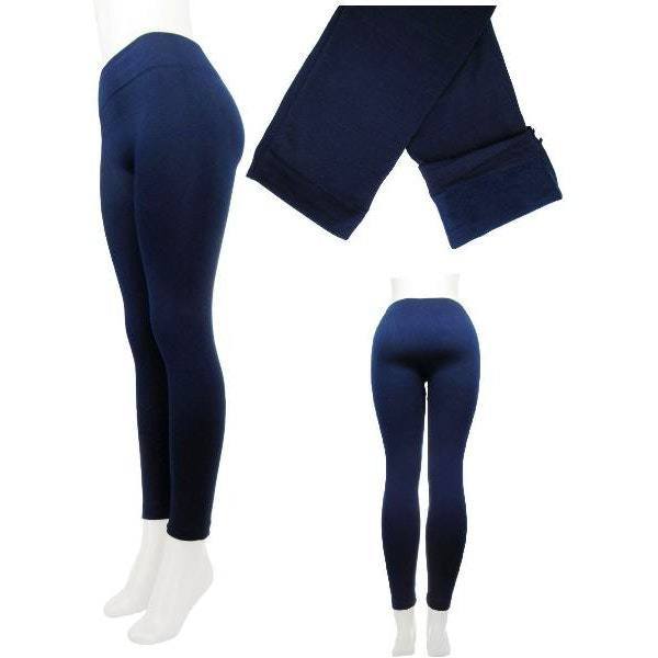 Fleece Lined Leggings in Navy Case Pack 12