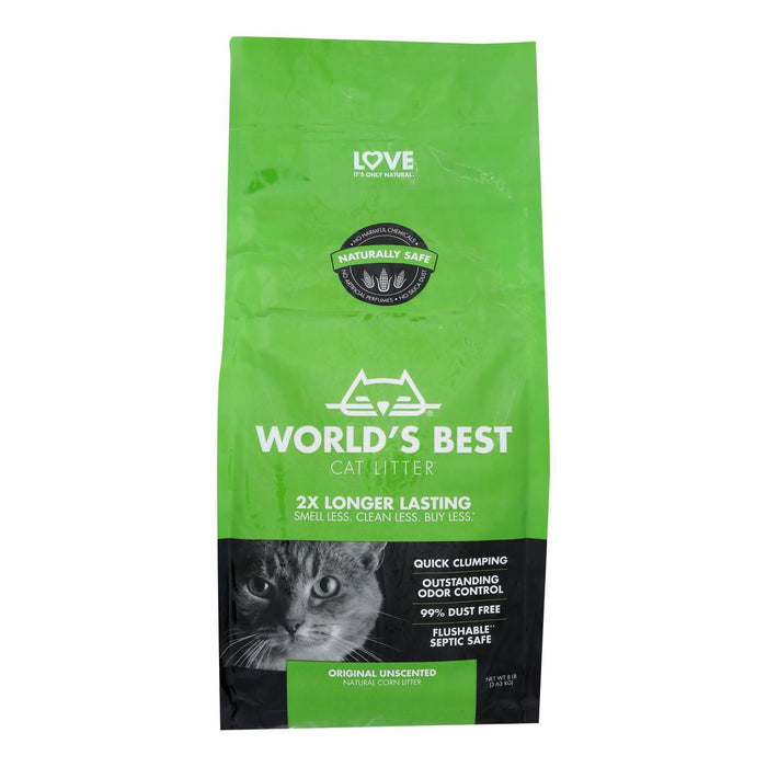 World's Best Cat Litter - Wbcl Cat Litter Clumping - Case of 3 - 8 LB