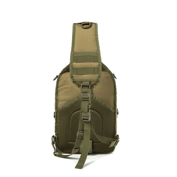 Tactical EDC Sling Bag Pack, Military Rover Shoulder Molle Backpack, with USA Flag Patch