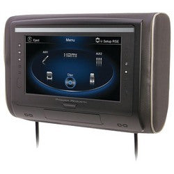 Power Acoustik 9" Lcd Universal Headrest With Ir & Fm Transmitters & 3 Interchangeable Skins (monitor Only)