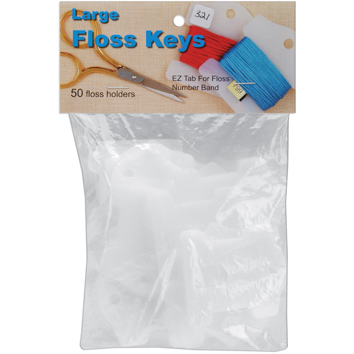 Yarn Tree Large Floss Keys-2.25"X2" 50/Pkg