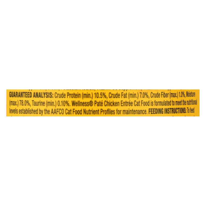 Wellness Pet Products Cat Food - Chicken Recipe - Case of 24 - 3 oz.