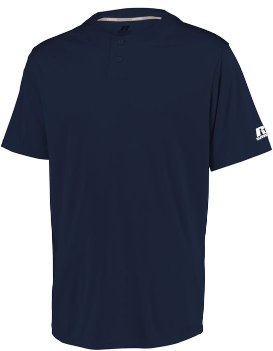 Men's Athletic Shirt, Performance Two-Button Solid Jersey - 3R7X2M