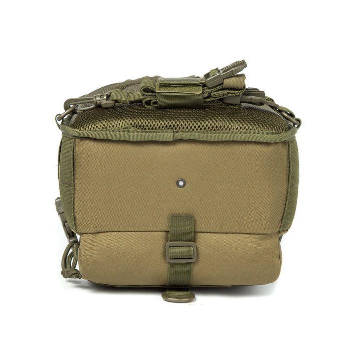 Tactical EDC Sling Bag Pack, Military Rover Shoulder Molle Backpack, with USA Flag Patch
