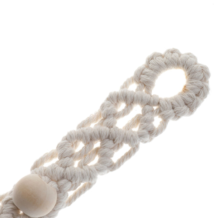 2 Pack Handmade Boho Curtain Tiebacks, Natural Rope Curtain Tie Back, Decorative Adjustable Curtain Holdbacks Rural Style Drapery Tiebacks