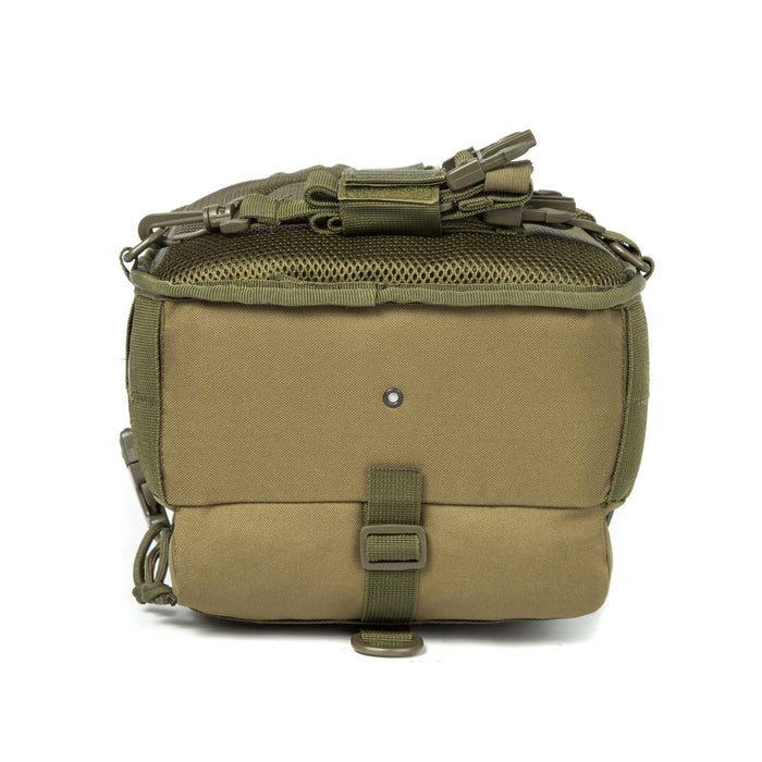 Tactical EDC Sling Bag Pack, Military Rover Shoulder Molle Backpack, with USA Flag Patch