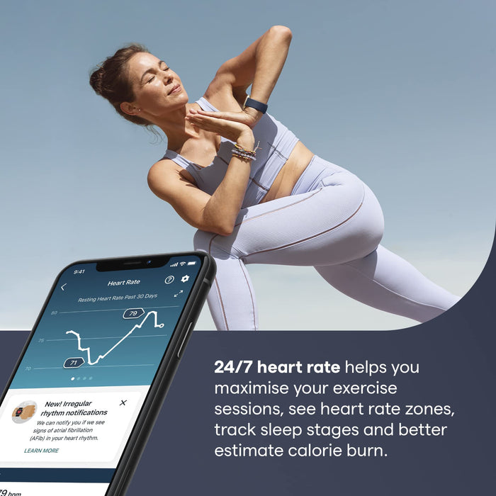 Fitbit Versa 3 Health & Fitness Smartwatch with GPS, 24/7 Heart Rate, Alexa Built-in, 6+ Days Battery, Black/Black, One Size (S & L Bands Included)