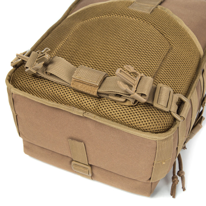 Tactical EDC Sling Bag Pack, Military Rover Shoulder Molle Backpack, with USA Flag Patch