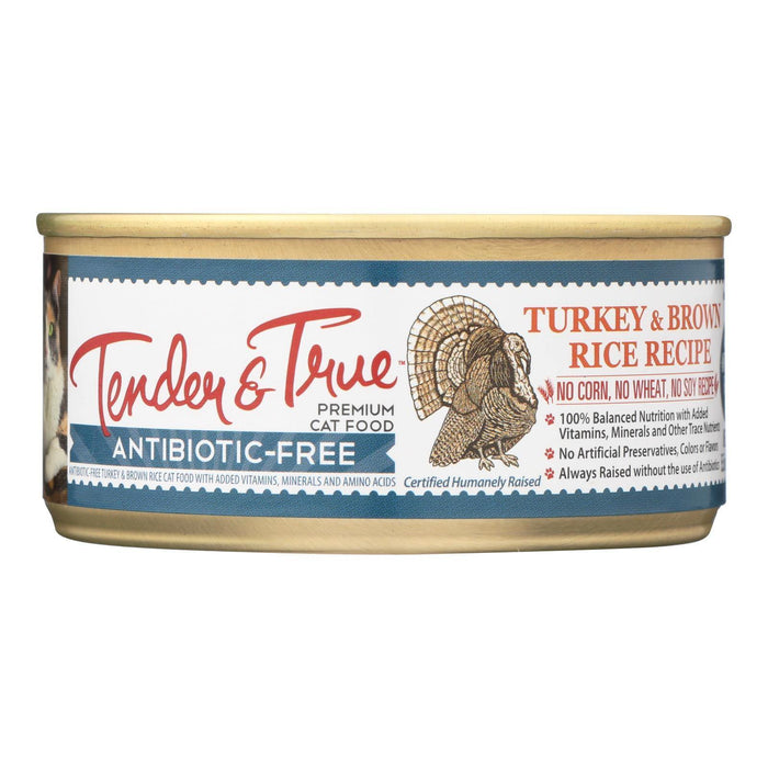 Tender & True Cat Food Turkey And Brown Rice - Case of 24 - 5.5 OZ