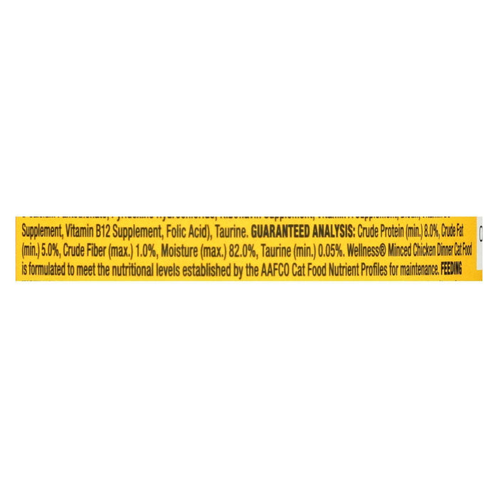 Wellness Pet Products Cat Food - Chicken Dinner - Case of 24 - 3 oz.