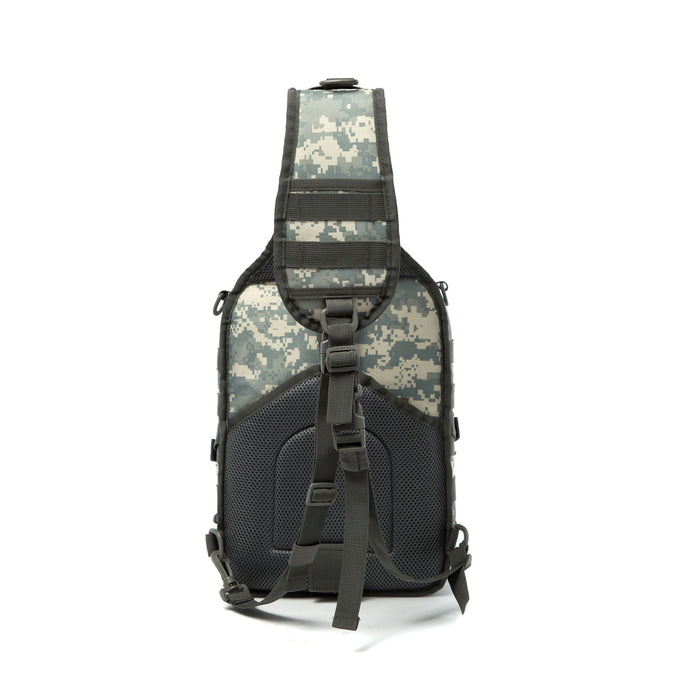 Tactical EDC Sling Bag Pack, Military Rover Shoulder Molle Backpack, with USA Flag Patch