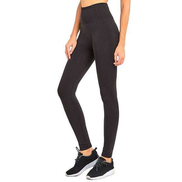 Women's Fleece Lined Leggings - Charcoal Case Pack 6