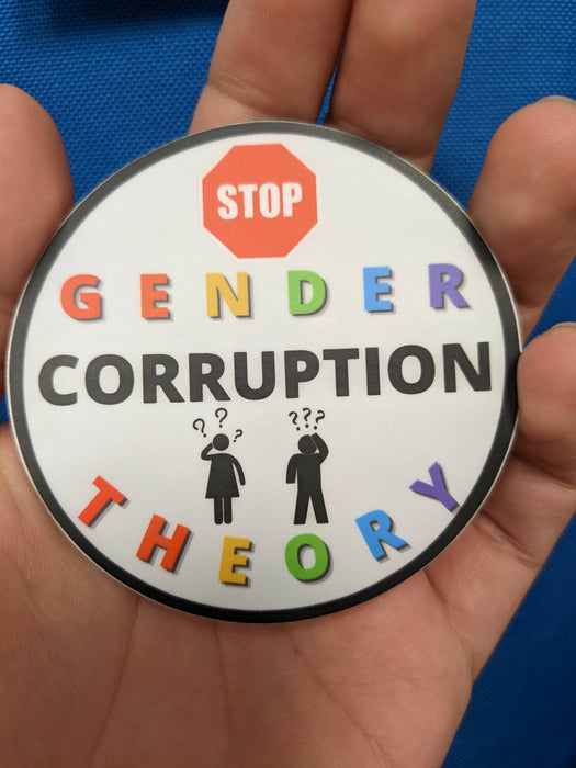 Gender Corruption Theory special Sticker (3X3in)