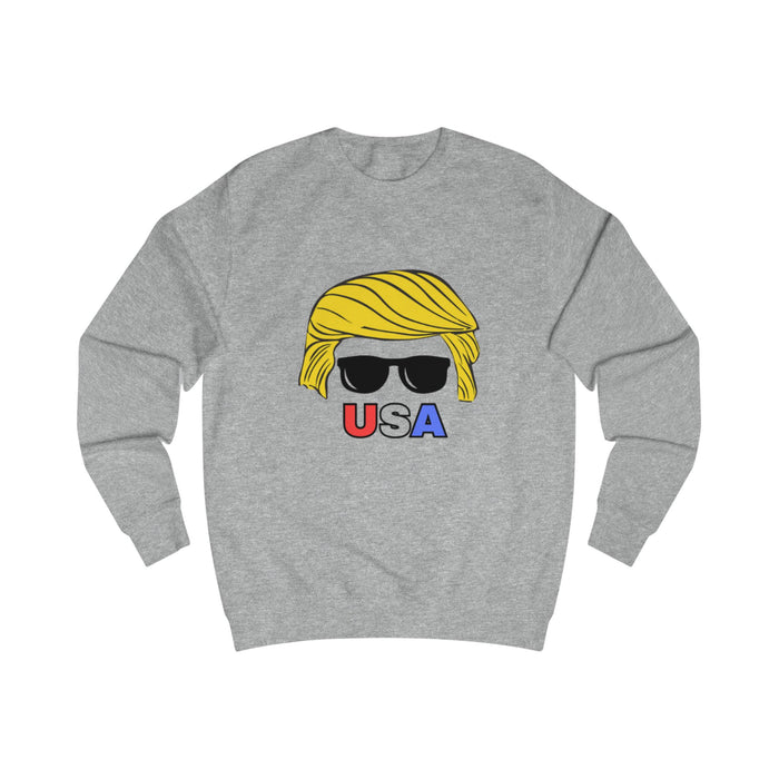 Trump USA Inspired Unisex Sweatshirt with Sunglasses Design