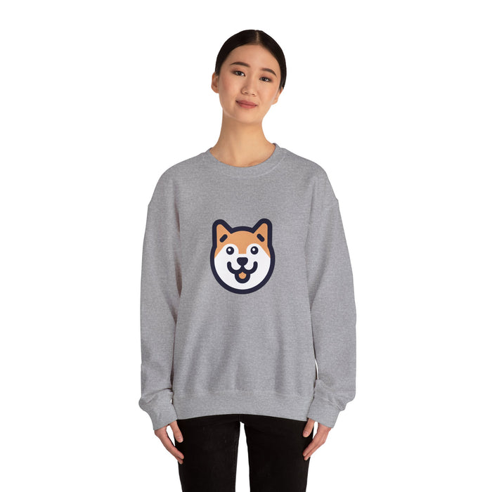 Cute Dog Face Unisex Crewneck Sweatshirt - Perfect for Pet Lovers