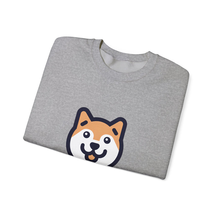 Cute Dog Face Unisex Crewneck Sweatshirt - Perfect for Pet Lovers