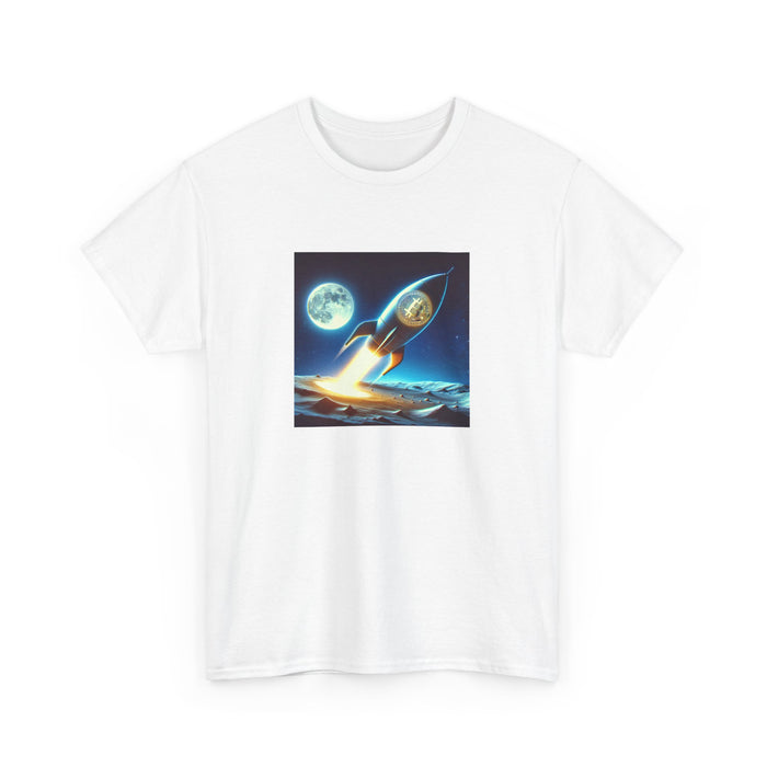 Bitcoin To The Moon Shirt - Unisex Heavy Cotton Shirt