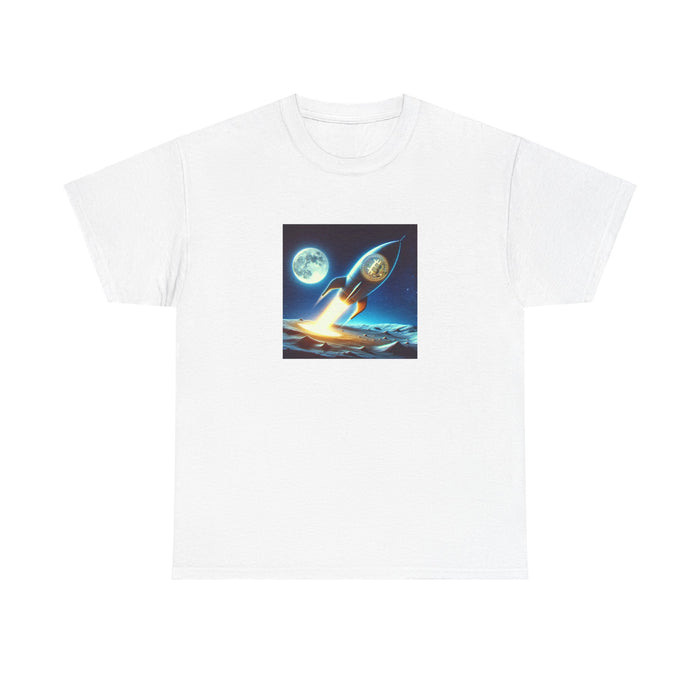 Bitcoin To The Moon Shirt - Unisex Heavy Cotton Shirt