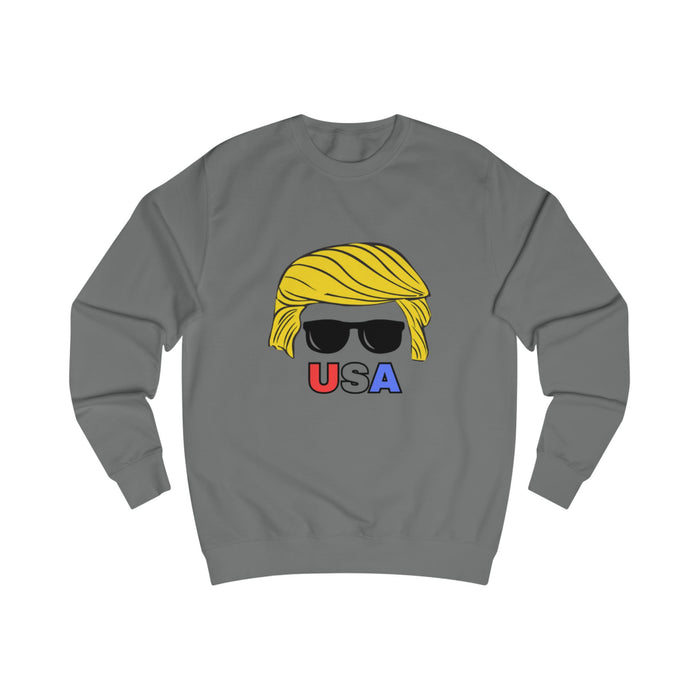 Trump USA Inspired Unisex Sweatshirt with Sunglasses Design