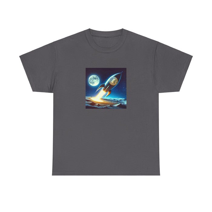 Bitcoin To The Moon Shirt - Unisex Heavy Cotton Shirt