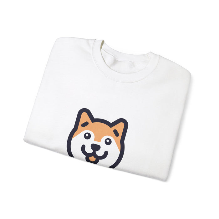 Cute Dog Face Unisex Crewneck Sweatshirt - Perfect for Pet Lovers