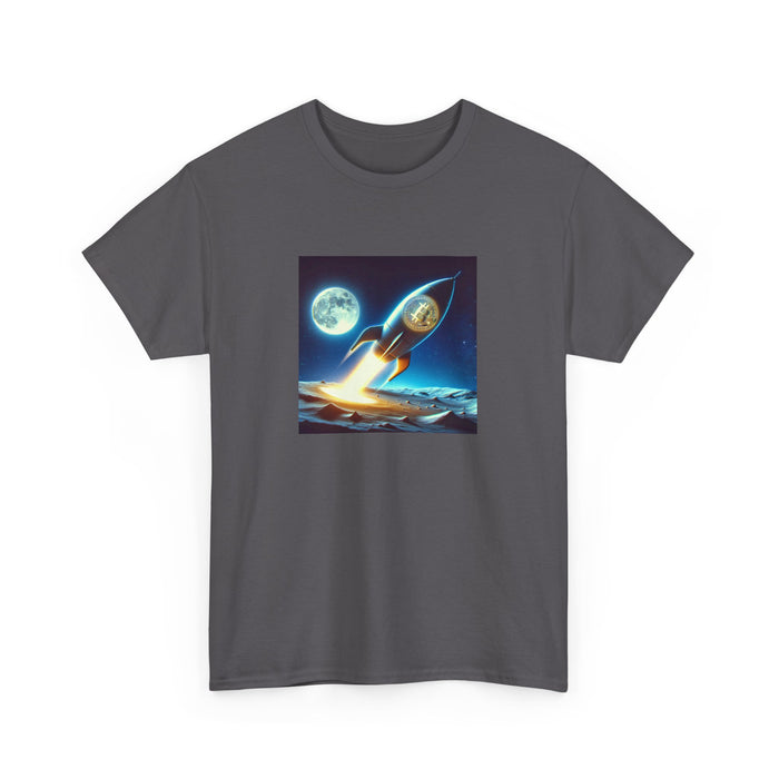 Bitcoin To The Moon Shirt - Unisex Heavy Cotton Shirt