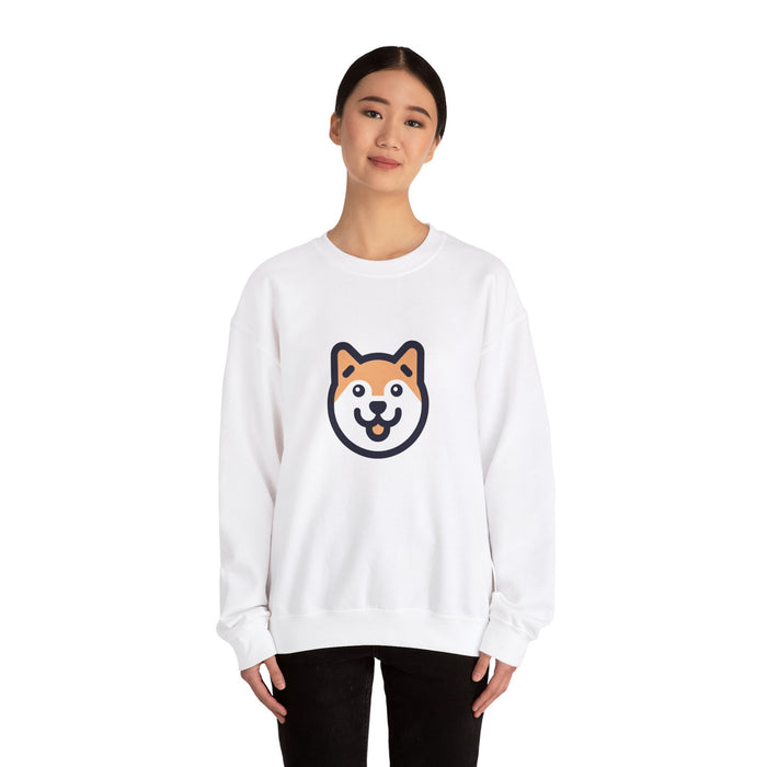 Cute Dog Face Unisex Crewneck Sweatshirt - Perfect for Pet Lovers