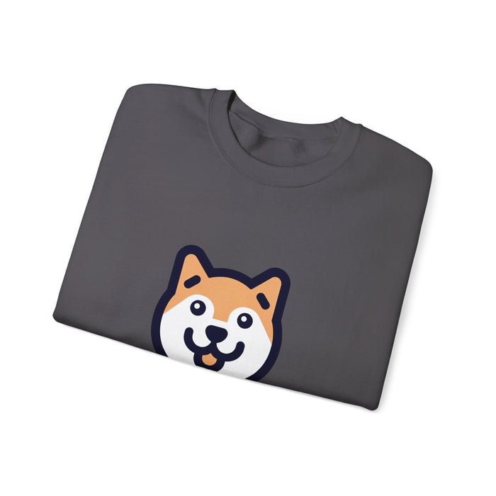 Cute Dog Face Unisex Crewneck Sweatshirt - Perfect for Pet Lovers