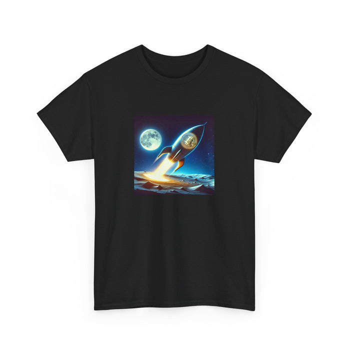 Bitcoin To The Moon Shirt - Unisex Heavy Cotton Shirt