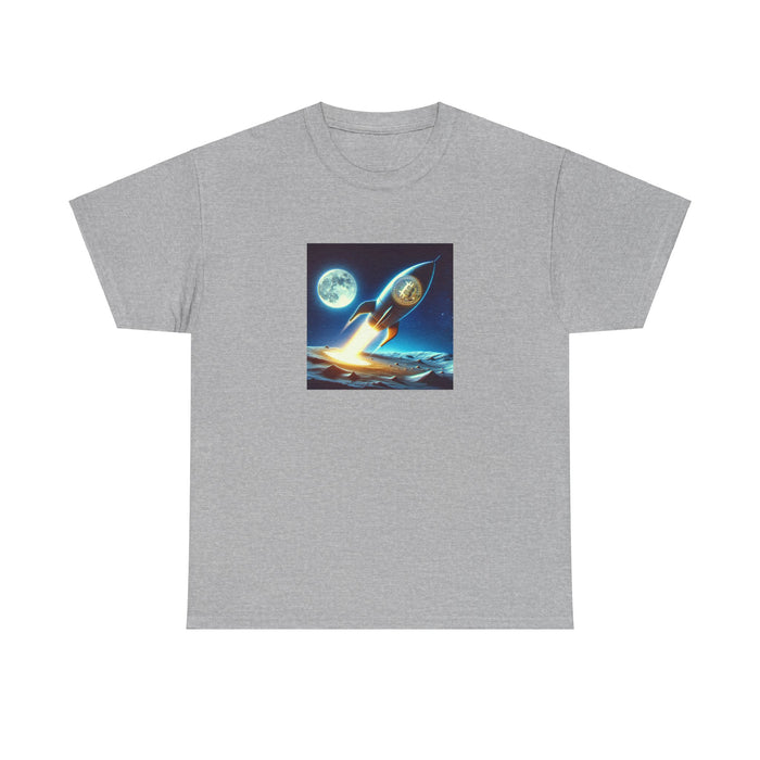 Bitcoin To The Moon Shirt - Unisex Heavy Cotton Shirt