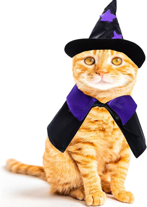 Halloween Pet Costume Cat Wizard Costume