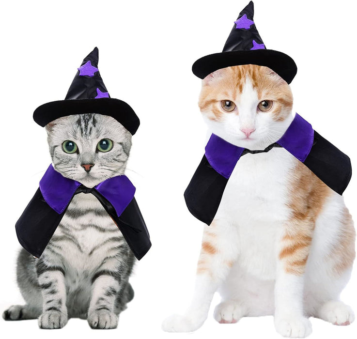 Halloween Pet Costume Cat Wizard Costume