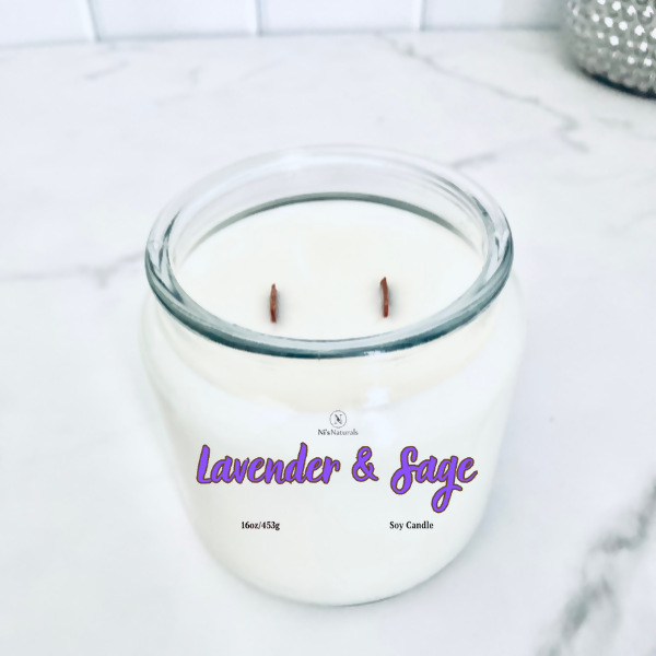 Lavender & Sage Soy Candle