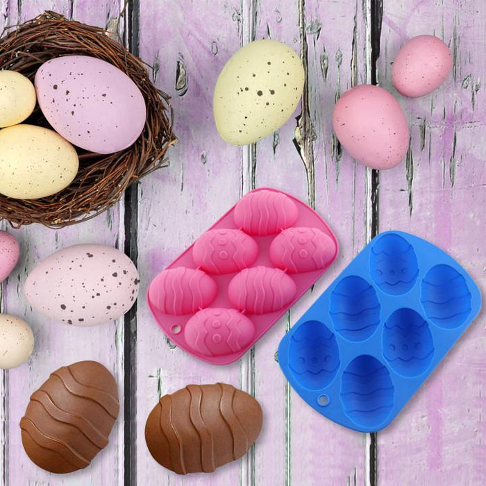 Easter Egg Silicone Chocolate Mold Cocoa Bombs Egg Chocolate Shells SP
