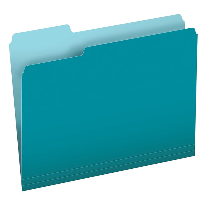 Esselte Corporation PFX152 1-3 TEA Pendaflex Two-Tone Color File Folde