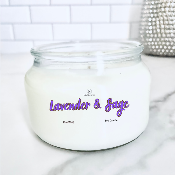 Lavender & Sage Soy Candle