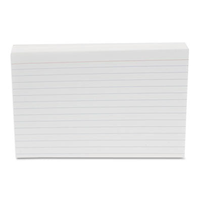 Universal 47235 Ruled Index Cards, 4 x 6, White, 500-Pack