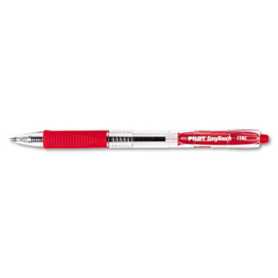 Pilot 32212 EasyTouch Ballpoint Retractable Pen, Red Ink, Fine