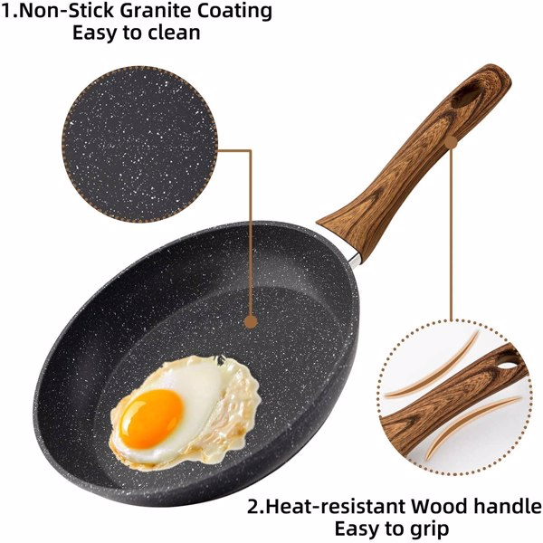 Egg Frying Pan Non Stick Induction Wok 20cm
