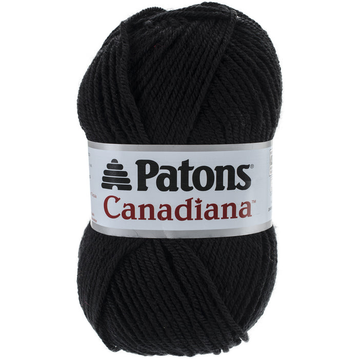 Patons Canadiana Yarn - Solids-Black