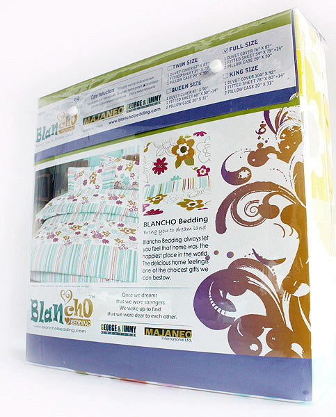 Blancho Bedding - [Colorful Life] 100% Cotton 5PC MEGA Duvet Cover Set (Twin Size)