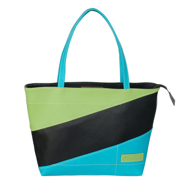 [Waves Of The Sea] Onitiva Leatherette Double Handle Satchel Bag Handbag Purse