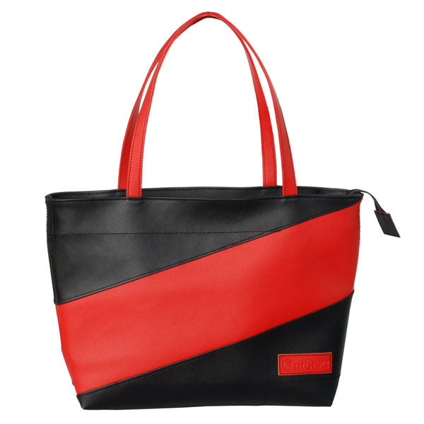 [Cherry Flavor] Onitiva Leatherette Double Handle Satchel Bag Handbag Purse
