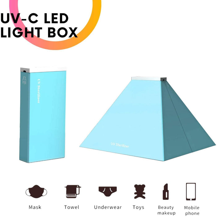 Free shipping Portable USB UV Light Sterilizer Box Travel Cleaner Box UV-C LED Germicidal Lamp