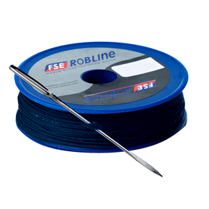 Robline Waxed Tackle Yarn Whipping Twine Kit w/Needle - Dark Navy Blue - 0.8mm x 40M